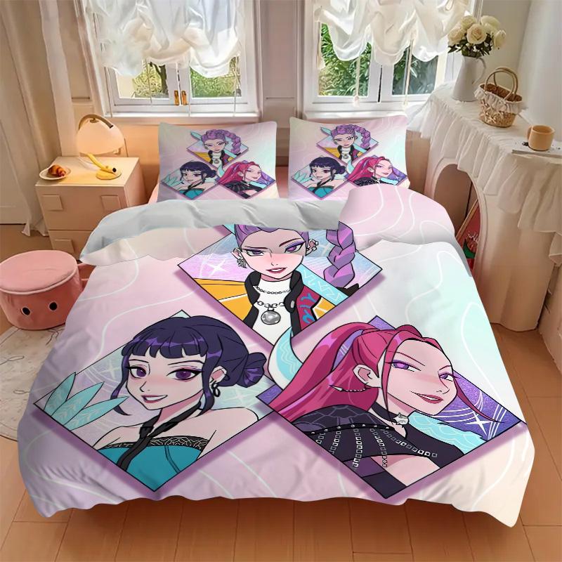 Fantasy Character Portraits Print 3Pcs Bedding Setduvet Cover With 2 Bedropillowcase Home Birthday Gift