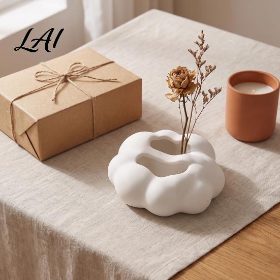 Creative Desktop Accessories 3D Printed Cloud Shape Organizer Cute Remote Control Holder Living Room Table Decor with Dual Slots Multifunctional