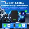 CarlinKit 5.0 C2Air Беспроводной адаптер Беспроводной CarPlay Android Auto Plug & Play WiFi 2,4 ГГц и 5,8 ГГц BT Автоматическое подключение Для штатных автомобилей