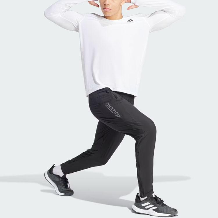 Adidas Футболка с длинным рукавом Own The Run, белая, мужская, уличная, IK7432