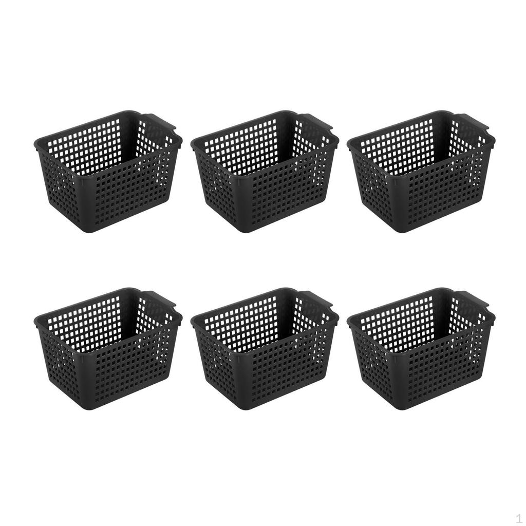 6 Pieces Desktop Storage Baskets Vanity Organizer Trays Containers Makeup Perfume