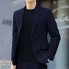 Solid Color Groom Wedding Dress Party Men's Business Casual Suit Korean Style Trendy Slim Fit 2 Piece Set Plus Size