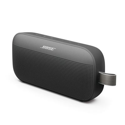 Bose Портативная колонка SoundLink Flex, портативная наружная беспроводная Bluetooth-колонка, до 12 часов непрерывного воспроизведения, цвет черный (2-е поколение) Привет-Fi