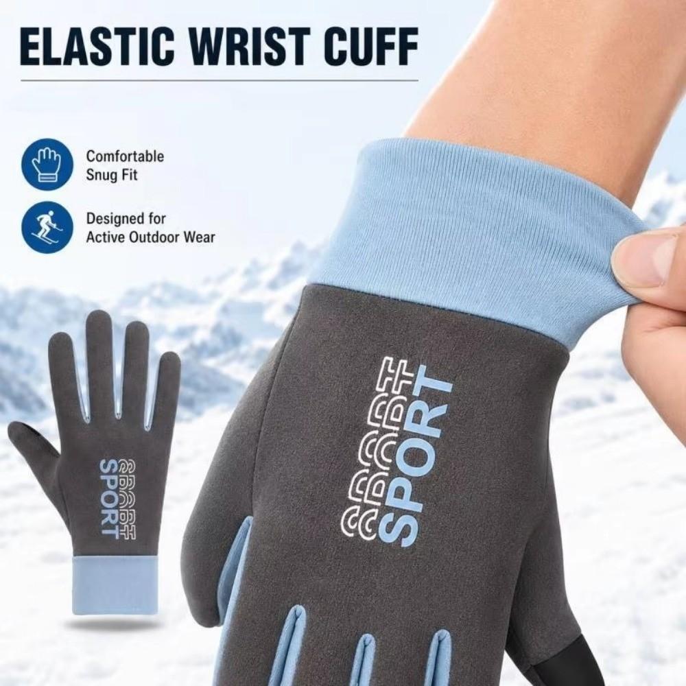 Non Slip Autumn Winter Gloves Windproof Thermal Gloves Warm Cycling Gloves Autumn