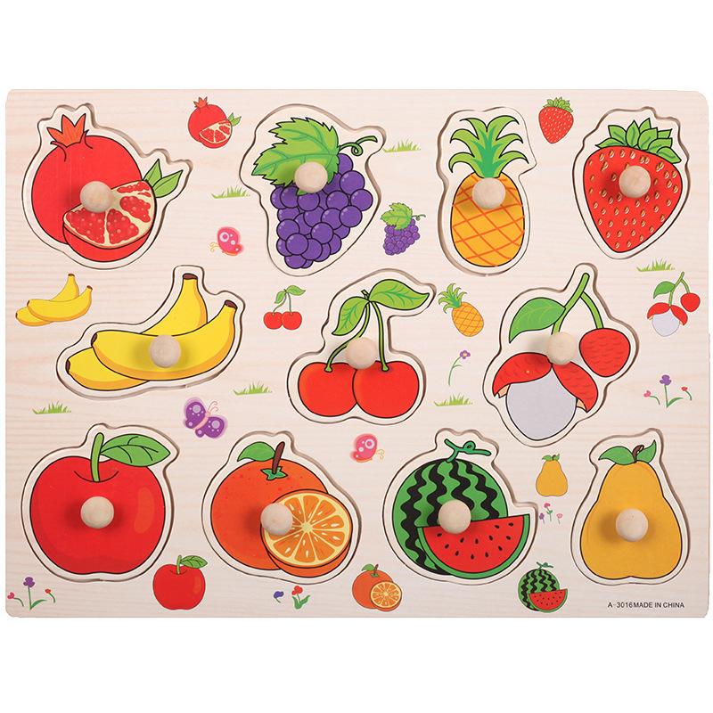 Wooden Dinosaur & Traffic Puzzle Board: Cognitive & Early Education Toy for Kids