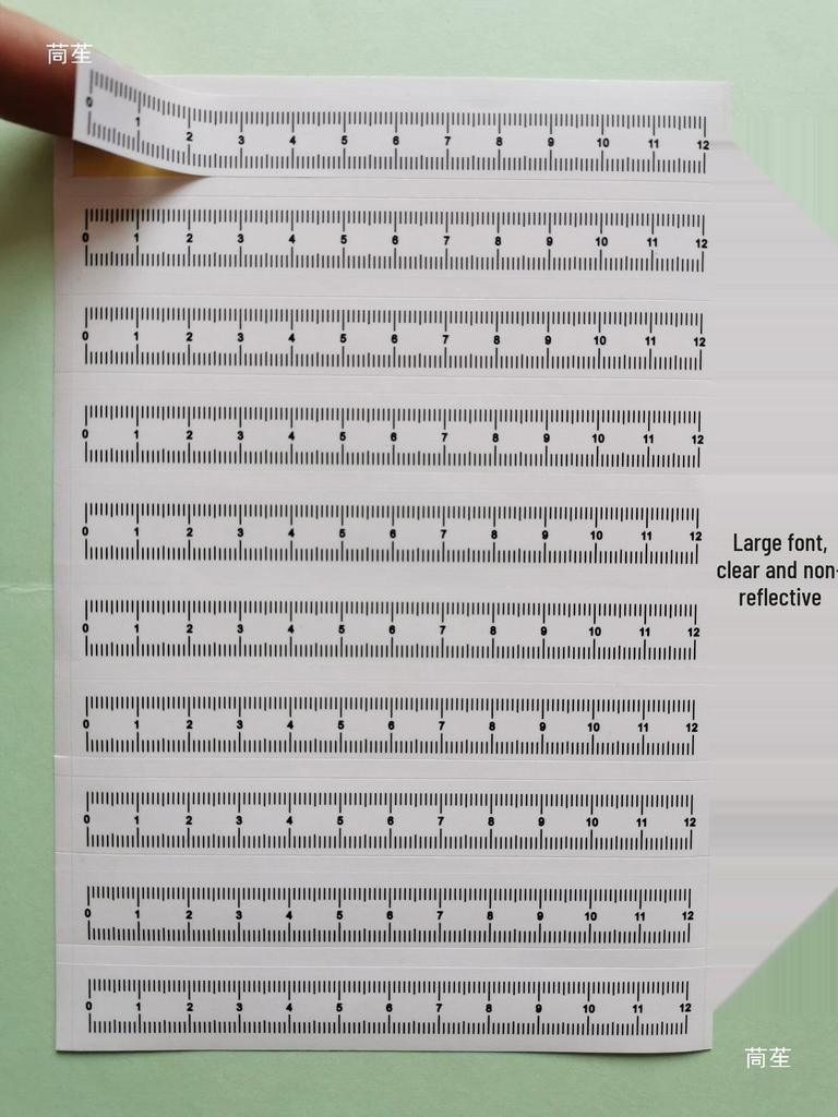 12cm Two-Color Adhesive Transparent Photo Scale for Forensic Ruler