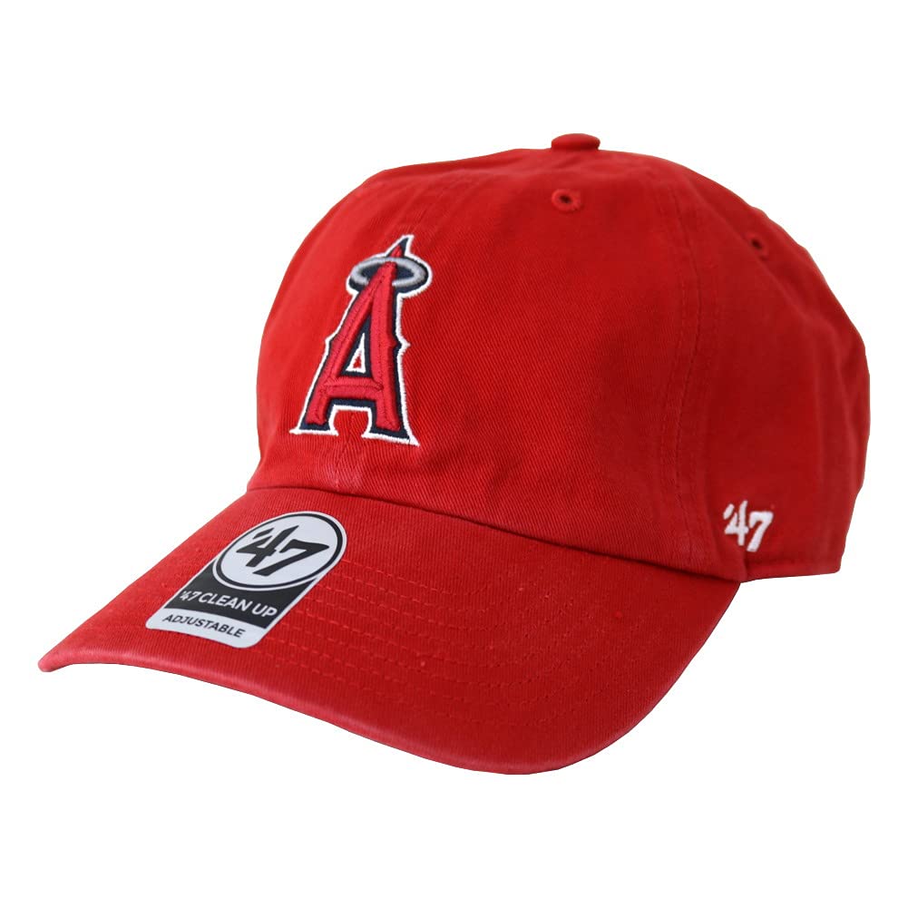 Бейсболка 47Brand CLEAN UP F - Yankees/Angels (Ангелы Красный)