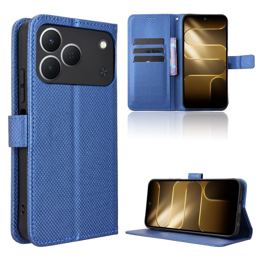 Flip Cover Compatible for Tecno Spark 50 4G Leather Case [Flip Vintage Leather] Shockproof Durable Retro Phone Case