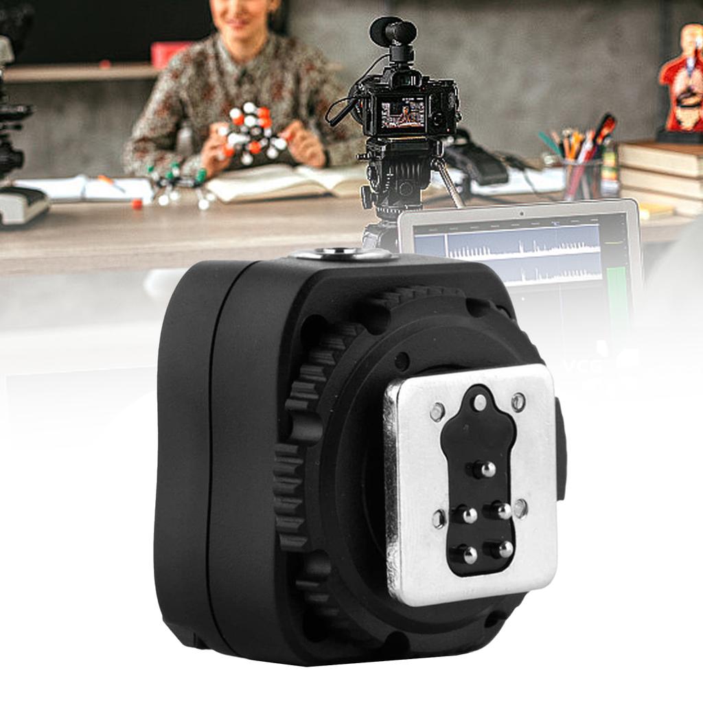 TF321 Flashing Hot Shoe Sync Adapter with PC Sync Port Socket Dedicated for 580EX 580EX II 550EX 430EX 430EX II