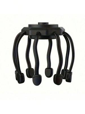 Ультра Массажер для кожи головы, Массажер для головы для снятия стресса с 8-частотными вибрирующими контактами, 3 режима 360 градусов Портативный Ультра