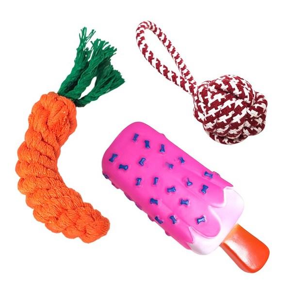 Набор игрушек для собак BUCKY Puppy Tug, разные цвета, 1 шт.