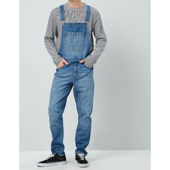 Мужские модные повседневные джинсовые комбинезоны полной длины, мужские комбинезоны, джинсы, тонкие повседневные узкие джинсовые комбинезоны, джинсовые комбинезоны