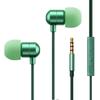With Earphones with Iyahon Inner Ear HIFI Sound Volume Deep Call Home CTIA Standard Earphones, Wired, Microphone, Anti-tangle Earphones, Microphone,