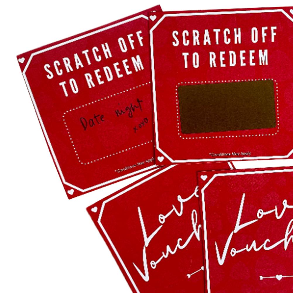 5 шт. Подарочный сертификат на день рождения, подарочные купоны на романтическую годовщину, мотивирующие подарочные карты для парня или девушки