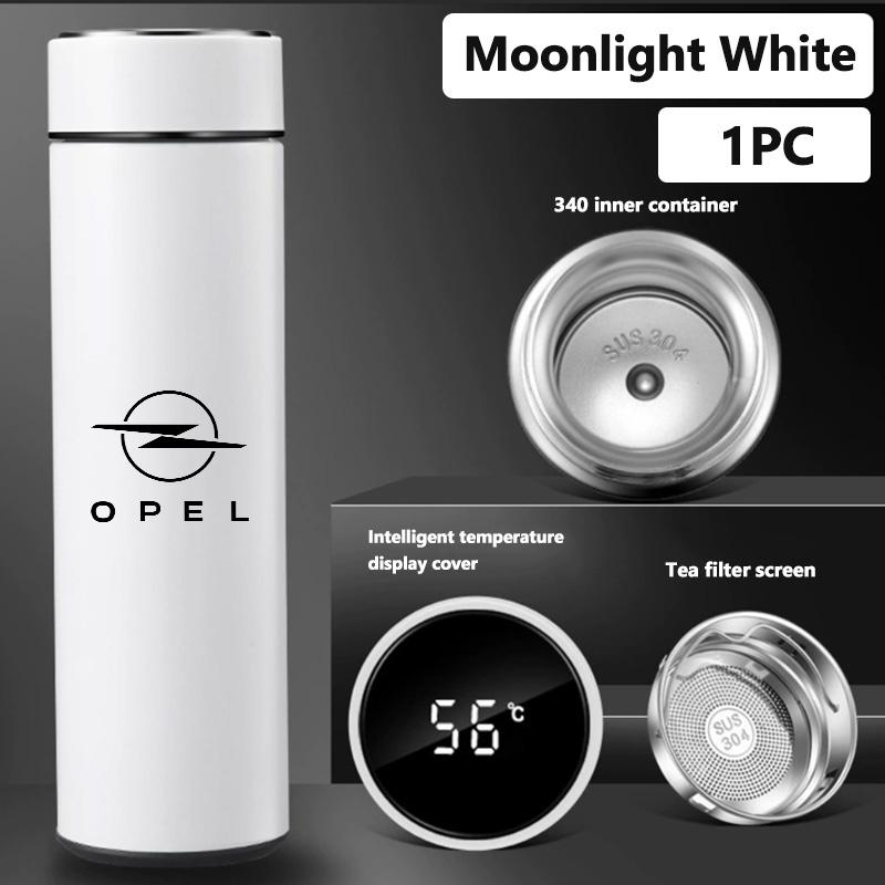 500ML Intelligent Temperature Thermos Bottle Stainless Steel Water Bottle For Opel Corsa D Astra G H J K F Mokka C Zafira B