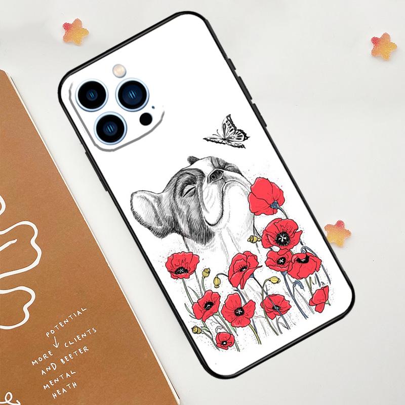Милый мопс чехол для телефона iPhone 17 Pro Max 14 11 15 16 Pro Max 12 13 mini 16 Plus 16e 17 Air Funda
