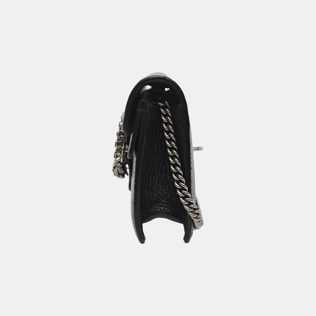 [Pre-Owned] Dionysus Tiger Head Buckle Chain Shoulder Leather Crossbody Bag Mini - Very Good #1GF0ER