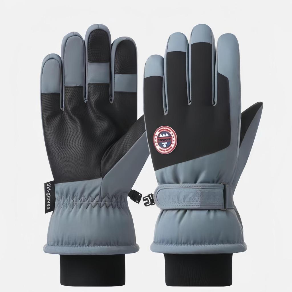 Зимние теплые лыжные перчатки: Плотные, нескользящие, брызгозащищенные перчатки для сенсорных экранов для активного отдыха