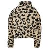 Urban Classics Womens/Ladies Leopard Print Sherpa Short Sweatshirt