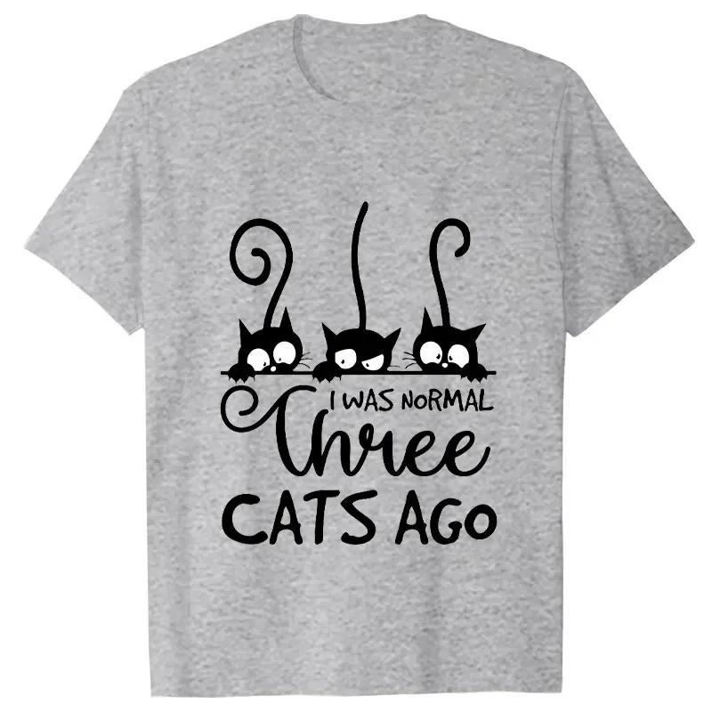3 Cats Ago Print Футболки женские с коротким рукавом модные дышащие футболки летние женские футболки унисекс большого размера Одежда уличные топы Y2k