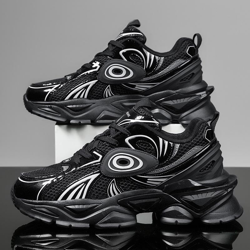 Platform Dad Shoes New Mecha Sneakers Spring and Summer Mesh Men's Catwalk Fashion Casual Trend Fashion Men