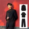 Chinese Style Stand Collar Suit Casual Suit For Men Tunic Suit Complete Set