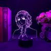 Токио Мстители Майки Токио Манджи Рисунок Светодиодный Ночник Аниме 3D Лампа Декор Спальни RGB Настольная Лампа Манга Лампара Для Детей Подарки