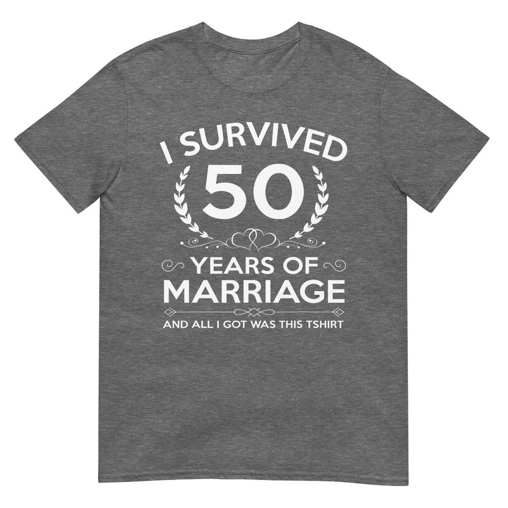 50th Wedding Anniversary Gifts Couples Husband Wife 50 Years TShirt