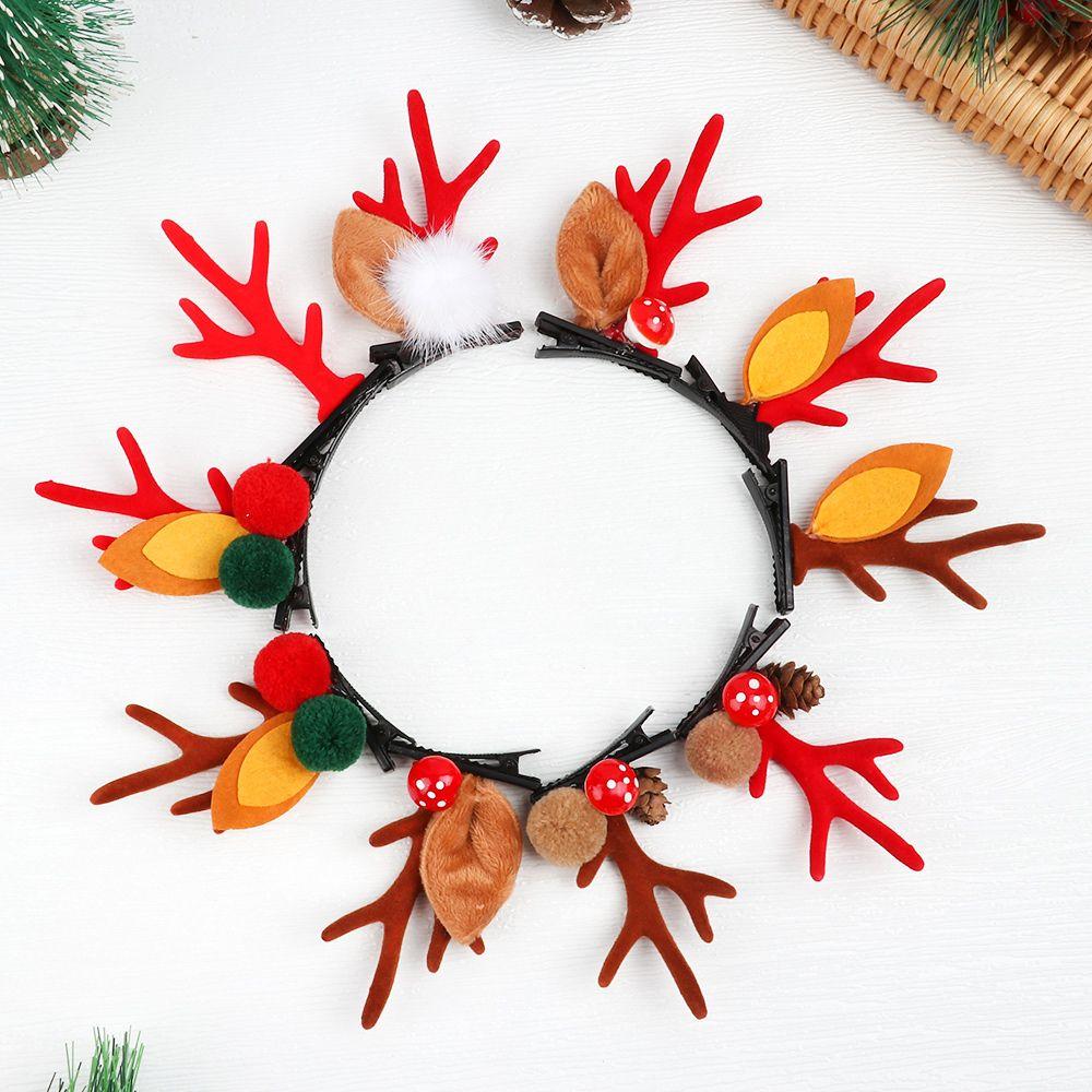 Косплей на вечеринку Оленьи уши Рога Красивые заколки для волос Аксессуары для волос Шпильки Рождественские заколки