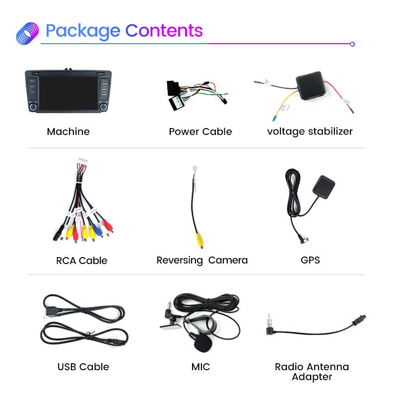 Navifly 7“ IPS Android автомобильное радио для Skoda Octavia 2 A5 2004-2013 мультимедийный видеоплеер GPS 2Din стерео Carplay автомобильное головное устройство