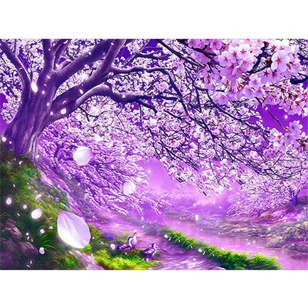 3D алмазная живопись Пейзаж Вышивка крестом DIY Алмазная вышивка вишни картина со стразами украшение дома