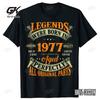 48th Birthday Gift Legends Born In 1977 48 Years Old T Shirts Summer Fathers Day Christmas Streetwear Vintage Graphic T Shirts