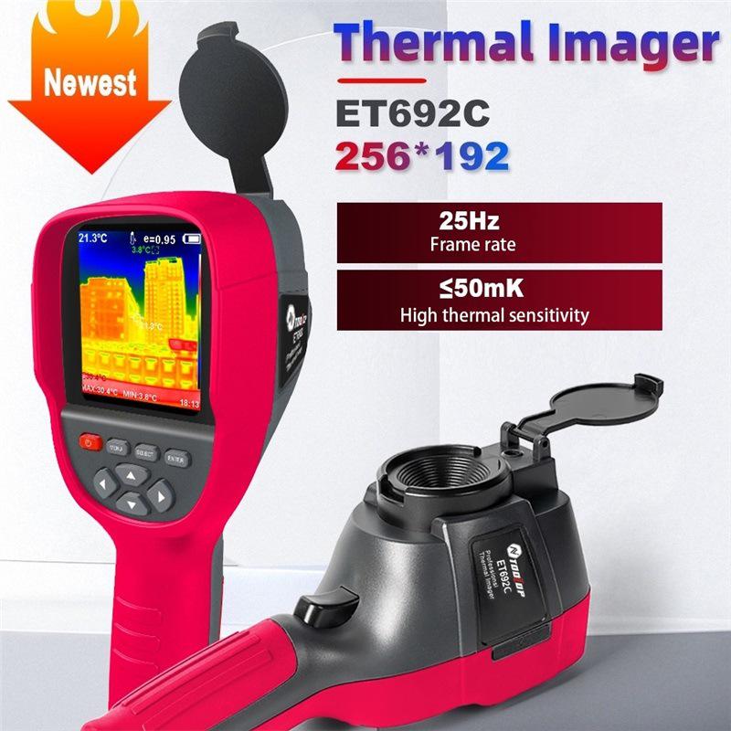 TOOLTOP ET692C 256x192 Портативный тепловизор с полноугольным дисплеем 3,2 дюйма.