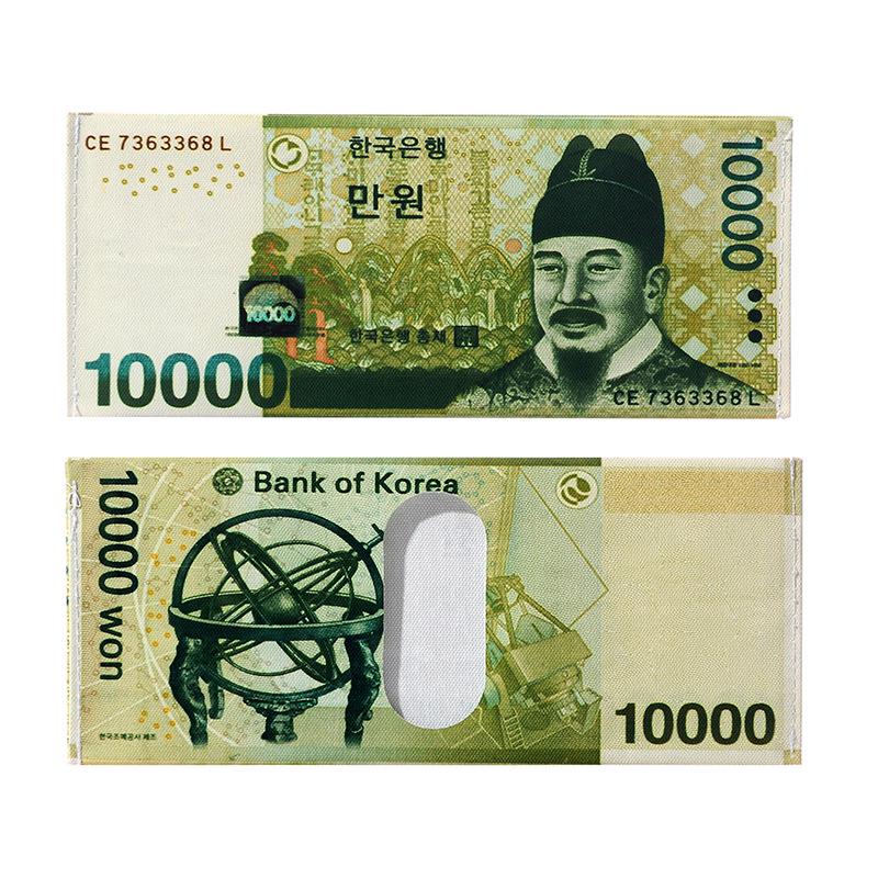 Unisex Creative Banknote Coin Pattern Wallet - Trendy US Dollar Design