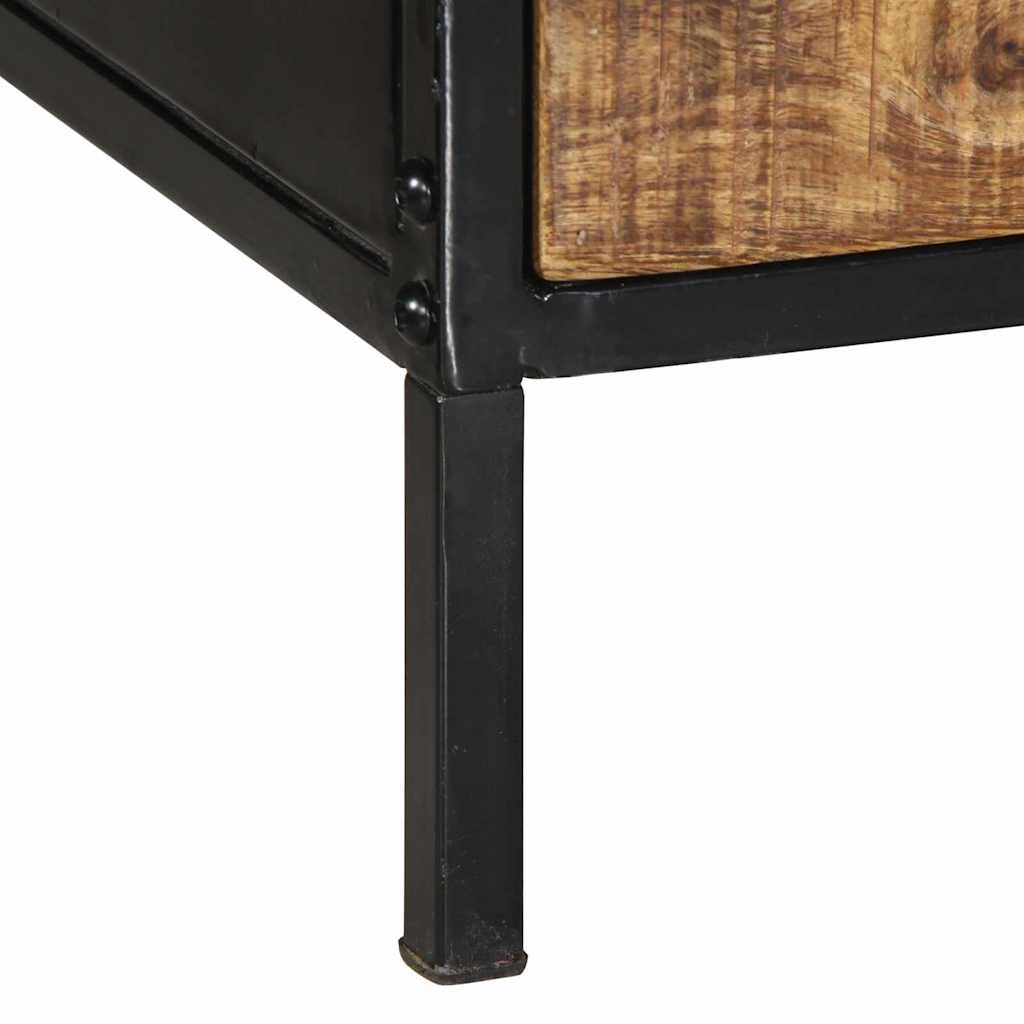 Coffee Table Brown 90 x 50 x 40 cm Solid Mango Wood and Metal