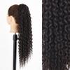 XINRAN Long Curly Clip In Ponytail Hair Extensions Natural Synthetic Blonde Drawstring Pony Tail Hairpieces for Afro Women