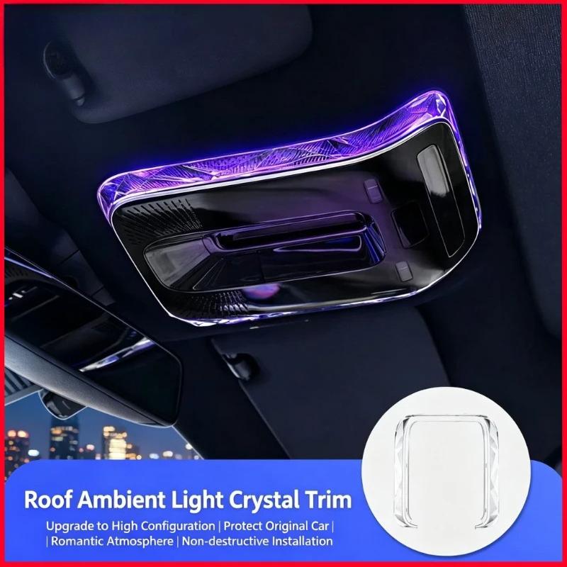 For Benz C GLC E Class W206 X254 W214 Crystal Reading Light Frames Decorative Stickers Interior Modification Accessorie