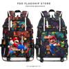 Mario Backpack for Boys Students Simple Large Capacity School Bag Sport Casual Lightweight Shoulder Bag