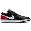 Air Jordan 1 Low 'Brushstroke Swoosh - Black Red' Men's DA4659-001