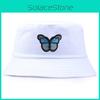 Stylish Butterfly Embroidered Fisherman Hat For Women Trendy Casual Summer Wear