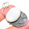 Rainbow Moonstone Handmade 925 Sterling Silver Gift Pendant 2.25" Y5u93