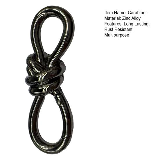 Брелок-карабин с узлом и механизмом безопасности, застежка-узел, подвеска для сумки, высокая прочность, брелок с закруткой, аксессуары