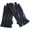Autumn and Winter New Season New Cycling Men's Three Tendons Touch Screen Leather Gloves Korean Version Velvet Thickened Windproof Gloves