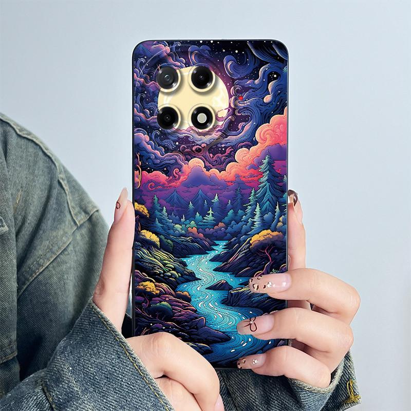 Чехол для телефона Tecno Camon 30S Pro / Camon 30s CLA5 Силиконовый Милый Расписной Чехол Мультяшный Funda Красивый Печатный Корпус Coque