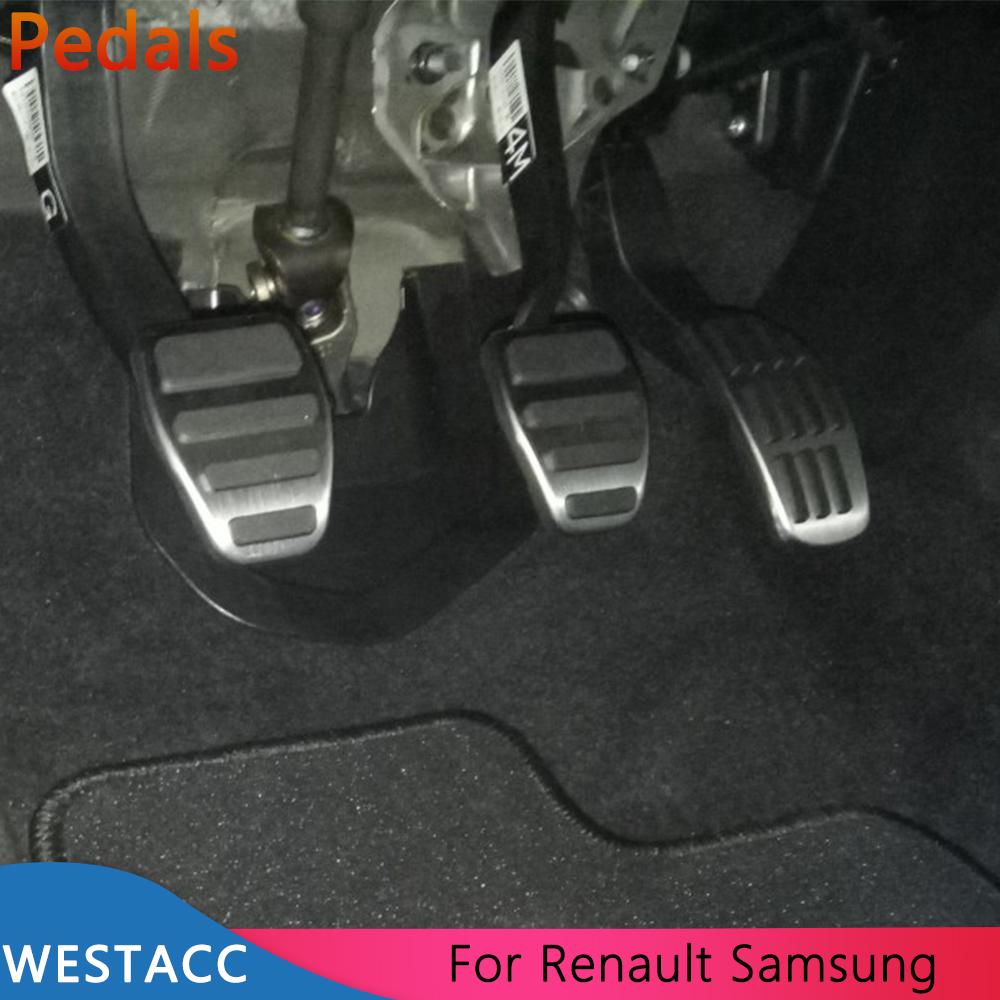 Автомобильные педали для Renault Captur Koleos Kadjar Duster Scenic Espace для Samung QM6 2016-крышка для педали газового тормоза