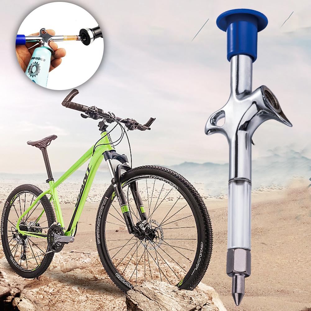 Bicycle Grease Injector Gun Bicycle Grease Gun Ergonomic Bike Lubricant Injector Hub Oiling Tool for Bottom Bracket Pedal