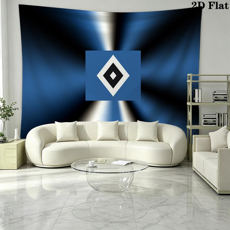 Hsv bilder Logo Wall Tapestry Aesthetic Wall Hanging Printed Fabric Blanket Decorative Tapestries for Bedroom Living Room Home Decor