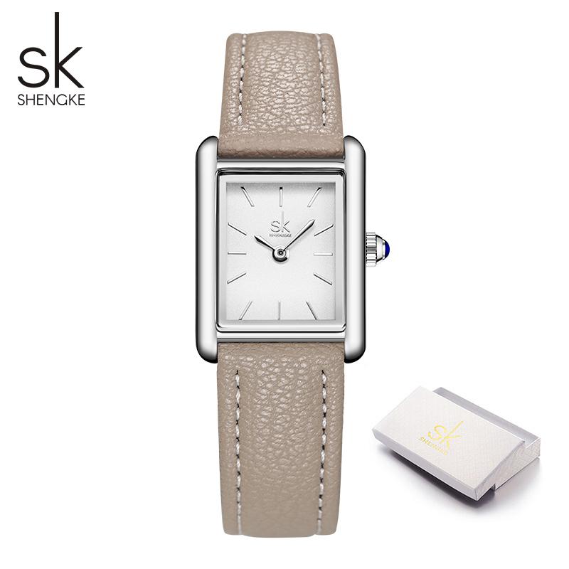 SHENGKE Элегантные женские часы, лучшие брендовые женские кварцевые наручные часы, модные стили, женские лучшие подарки, часы