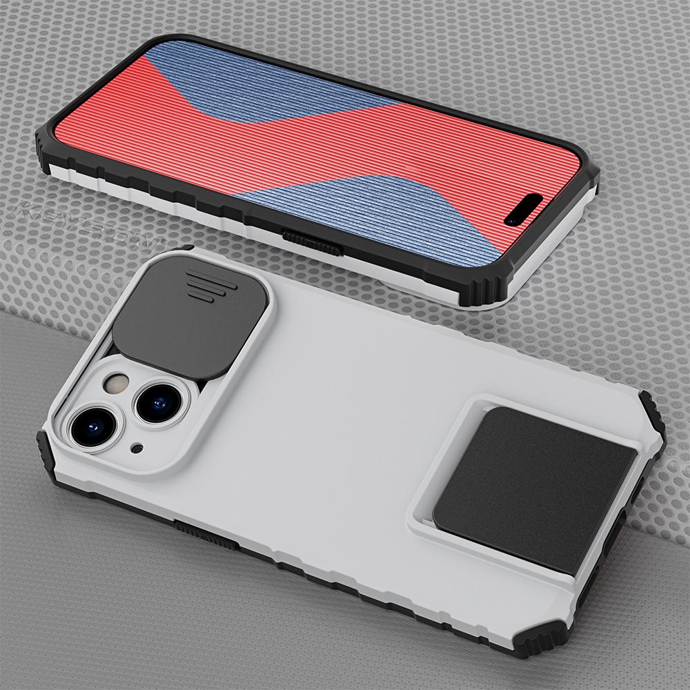 KEYSION Противоударный чехол для iPhone 15 Pro Max 15 Plus, защита слайд-камеры, чехол для телефона с подставкой для iPhone 14 13 12 11 Pro