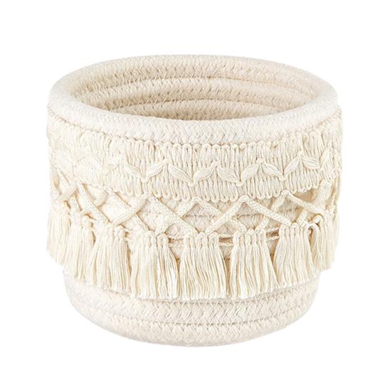 Корзина для хранения, органайзер для кистей для макияжа с кисточками, многоцелевая плетеная корзина для хранения большой емкости